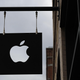 An Apple Store stands in lower Manhattan on August 2, 2018 in New York City.